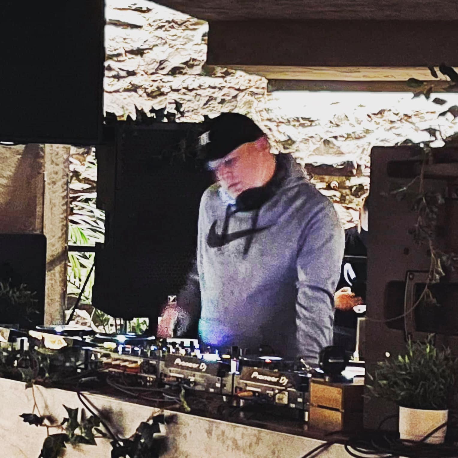 DJ Terry Bevvan at a nightclub setup